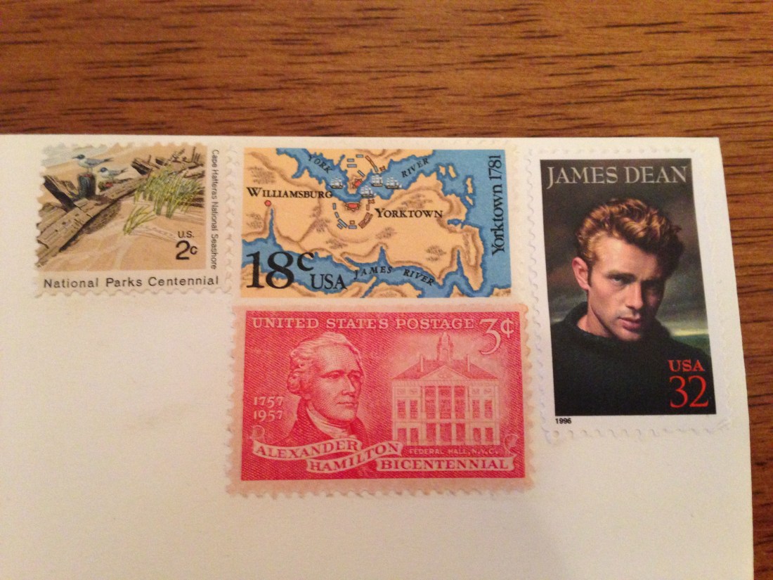 Stamps on Envelope